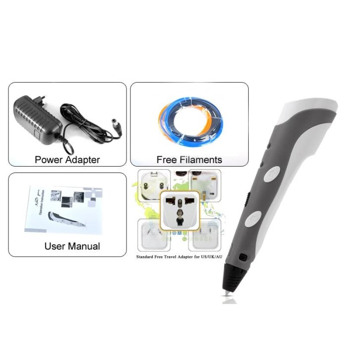 

Pulpen 3D Stereoscopic Printing Pen for 3D Drawing