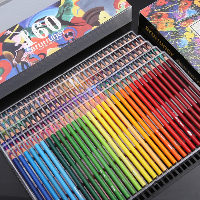 

Pensil Warna Brutfuner Painting Oil Pencil Artist Color Pencil Set 160