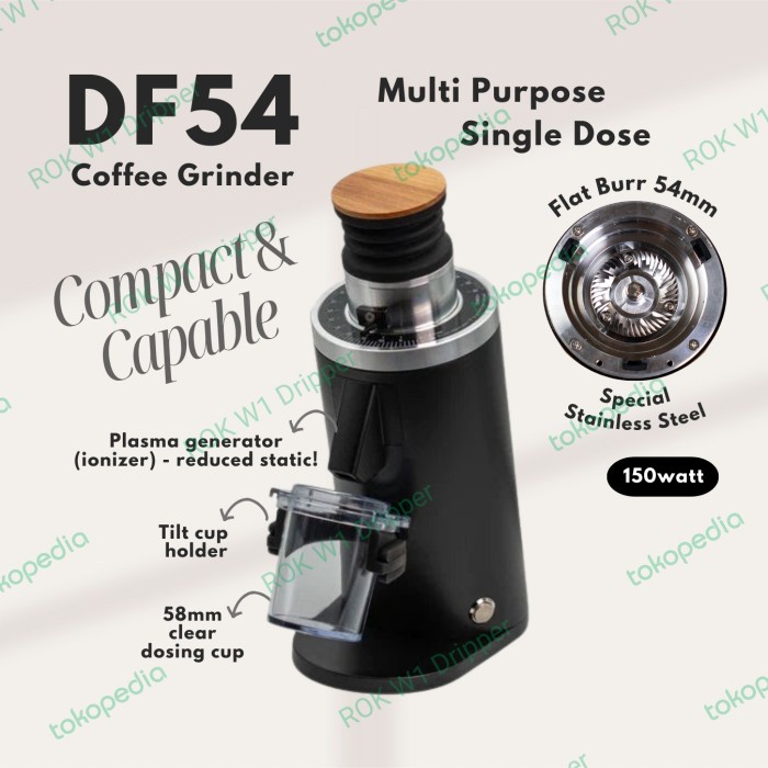 JAYAmart- DF54 Coffee Grinder Flat Burr 54mm - penggiling kopi multipurpose