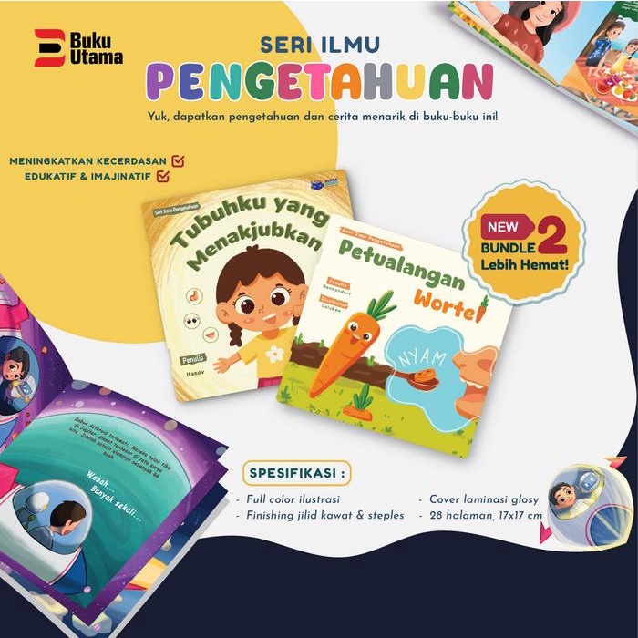 

(Isi 2 Buku) Paket Seri Ilmu Pengetahuan (Pengetahuan Tentang Organ Tubuh Dan Pencernaan) Soft Cover