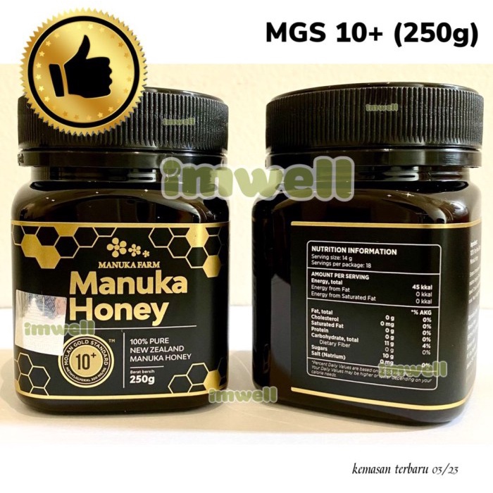 

REady!!! Manuka Farm MGS UMF 10+ 250g Madu Manuka Honey - 100% Original
