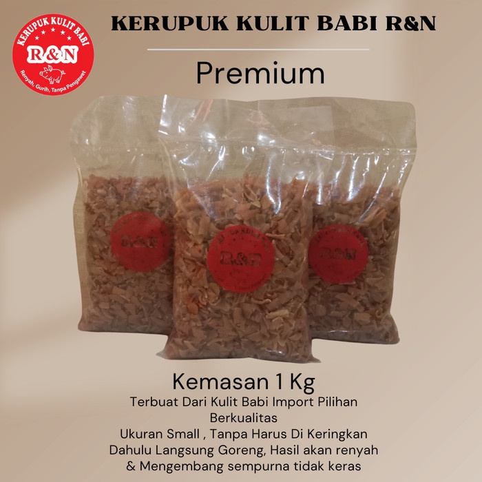 

KERUPUK KULIT BABI R&N/CU JIU CHA - MENTAH UKURAN SMALL ISI BERSIH 1KG