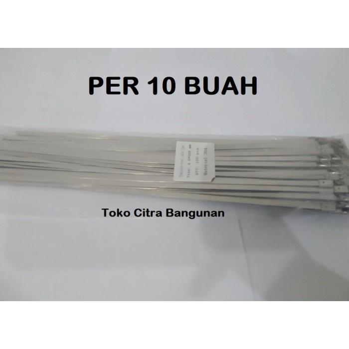 

Per 10 buah Cable Ties Full Stainless 4.6 x 800 mm Tali Tis Anti Karat