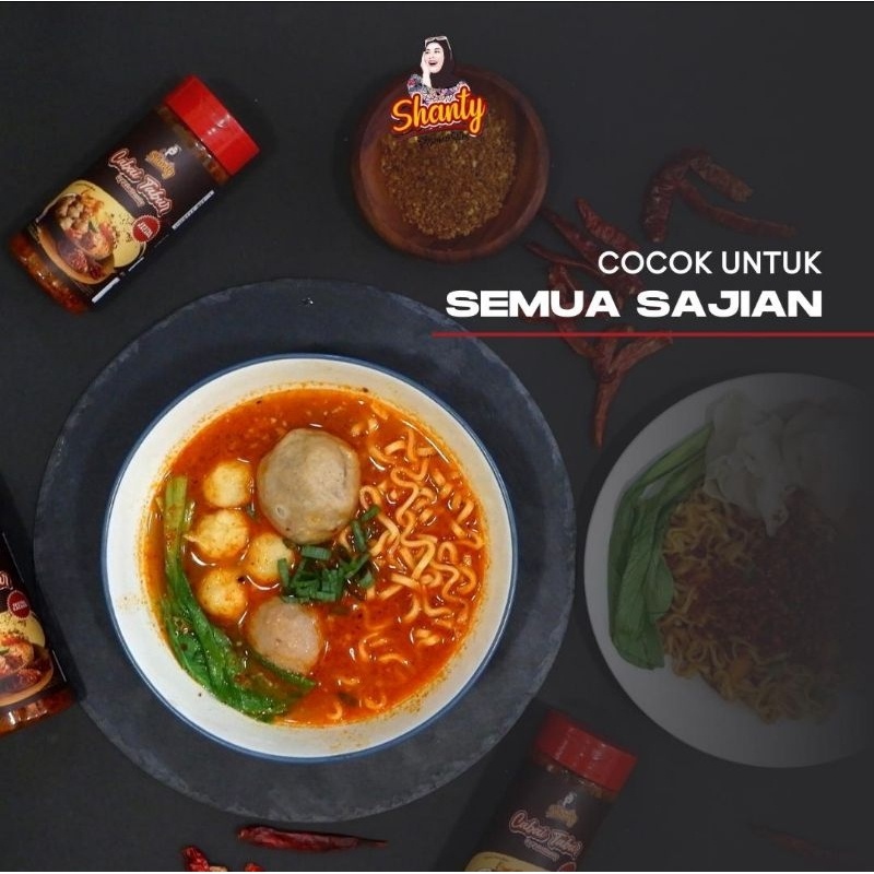 

HJE Cabai Tabur Extra Kacang by Teh Shanty Kemasan Botol 100 gram