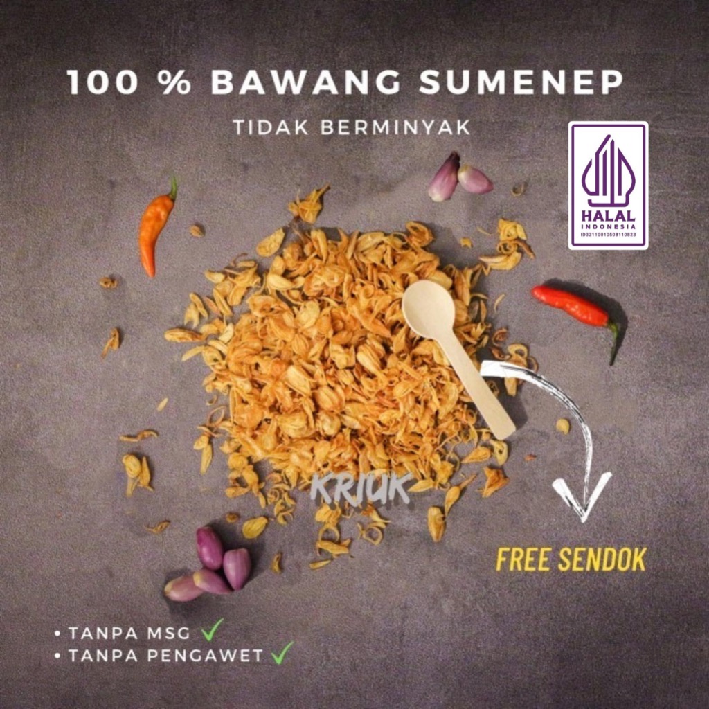 

HJE Bawang Goreng Premium KRIUK / Premium Fried Shallots KRIUK