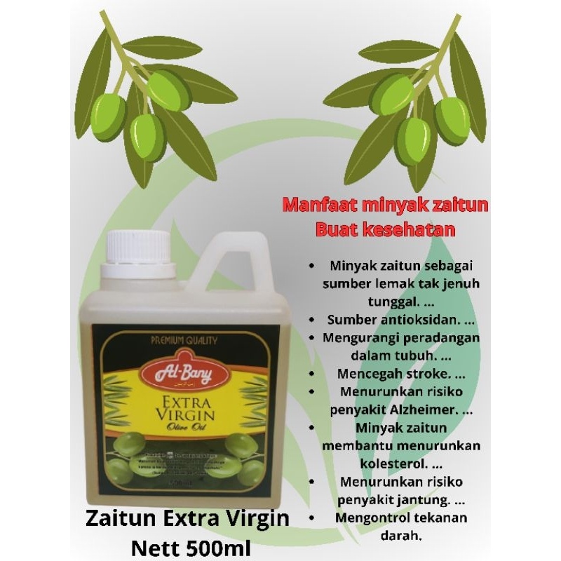 

HJE MINYAK ZAITUN AL BANY EXTRA VIRGIN 500ml Organic