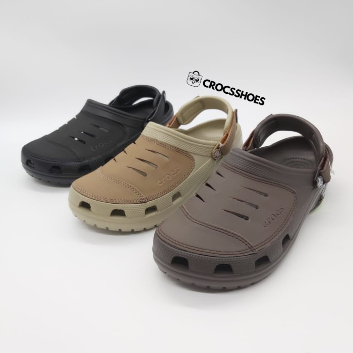 READY STOCK ORIGINAL Sandal Crocs Yukon Leather Pria, 39-45