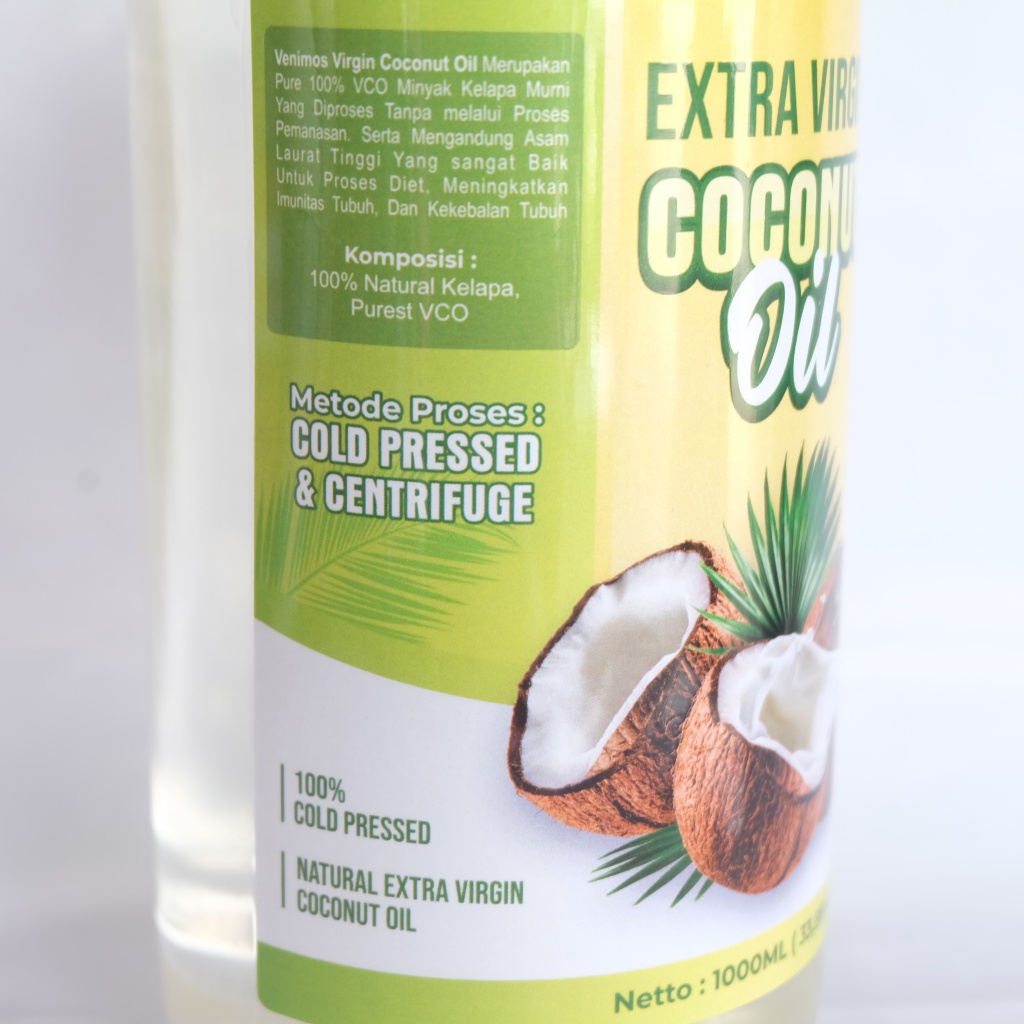 

HJE VENIMOS EXTRA VIRGIN COCONUT OIL MINYAK KELAPA MURNI EXTRA VCO ALAMI MINYAK VCO MINYAK KELAPA