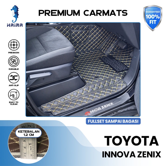 JTTOP" HAIMA KARPET MOBIL TOYOTA INNOVA ZENIX FULLSET BAGASI