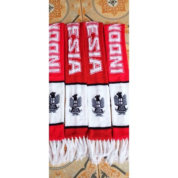 Syal rajut timnas.syal garuda.syal suporter.syal bola syal timnas.syal custom