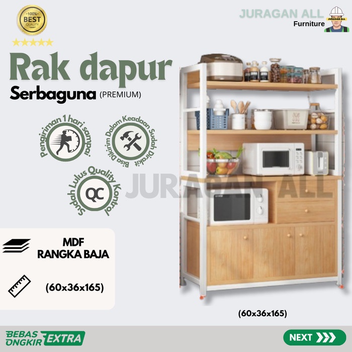 TERBATAS RAK DAPUR SERBAGUNA / RAK DAPUR / RAK PENYIMPANAN / RAK OVEN / RAK OVEN MICROWAVE / RAK