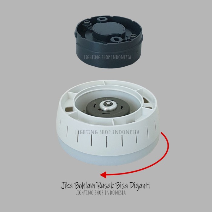 H372 Lampu Downlight Outbow Led 9W Tempel Plafon Panel Bulat Hanmach