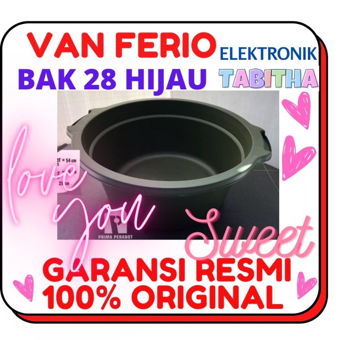 YiY- Bak Ember Baskom Jolang Hijau Ukuran 28" TABITHA KHUSUS GOJEK BANDUNG