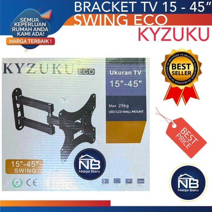 BRACKET TV Kyzuku BRACKET TV 15 45 INCH swing eco
