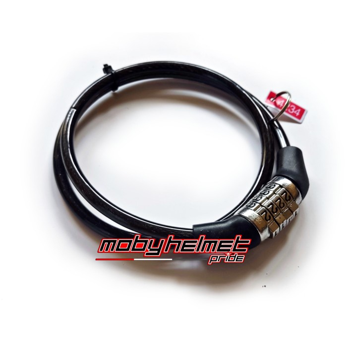 HJK KYT Gembok Kunci Helm - Pengaman Helm - Wire Lock