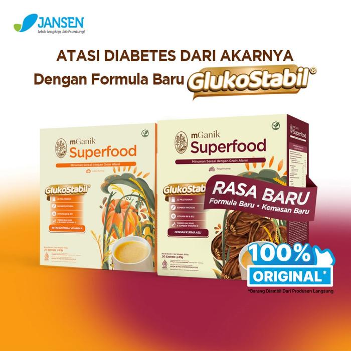

mGanik Superfood 500gr Rasa Pumpkin dan Royal Kurma (20sachet) - Multigrain Rasa Labu Kuning