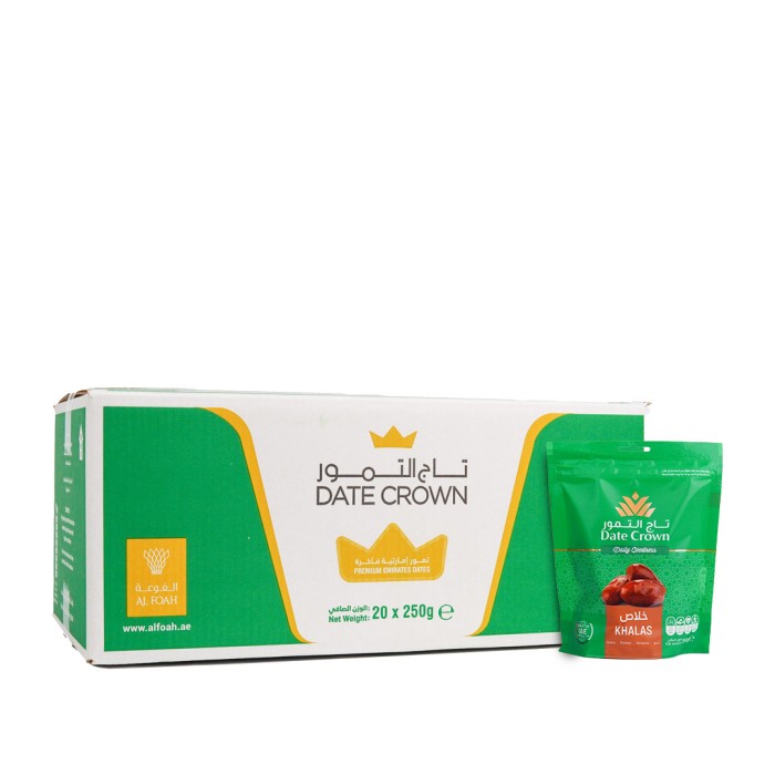 

Kurma Khalas Date Crown 250g Pouch - 1 Dus (isi 20)