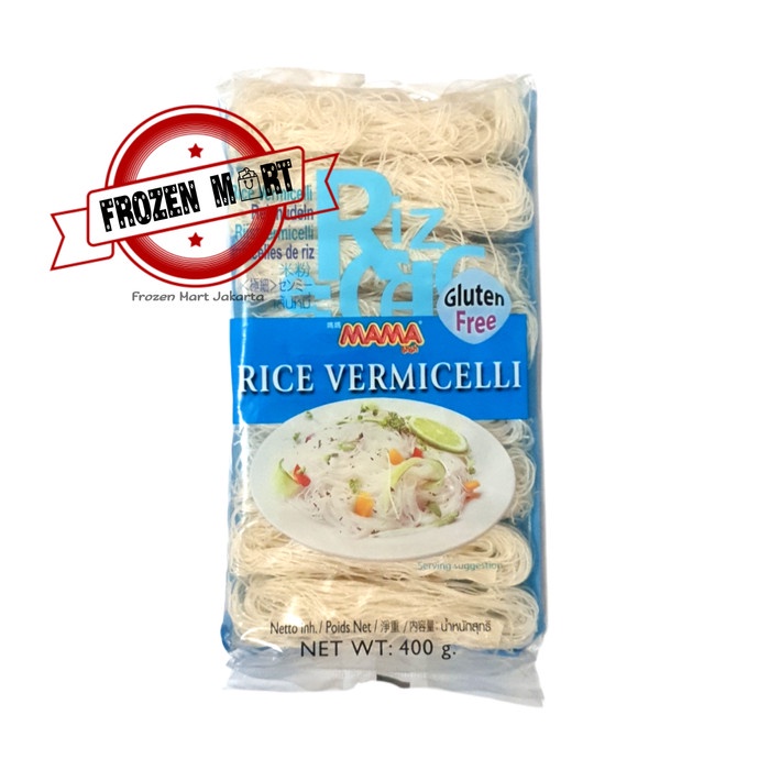 

BISA GRAB! MAMA Rice Vermicelli Gluten Free / Bihun Beras Tanpa Gluten 400Gr