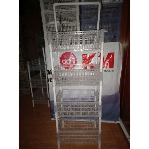 DISKON RAK WARUNG / RAK SERBAGUNA / RAK PLASTIK / KERANJANG SUSUN
