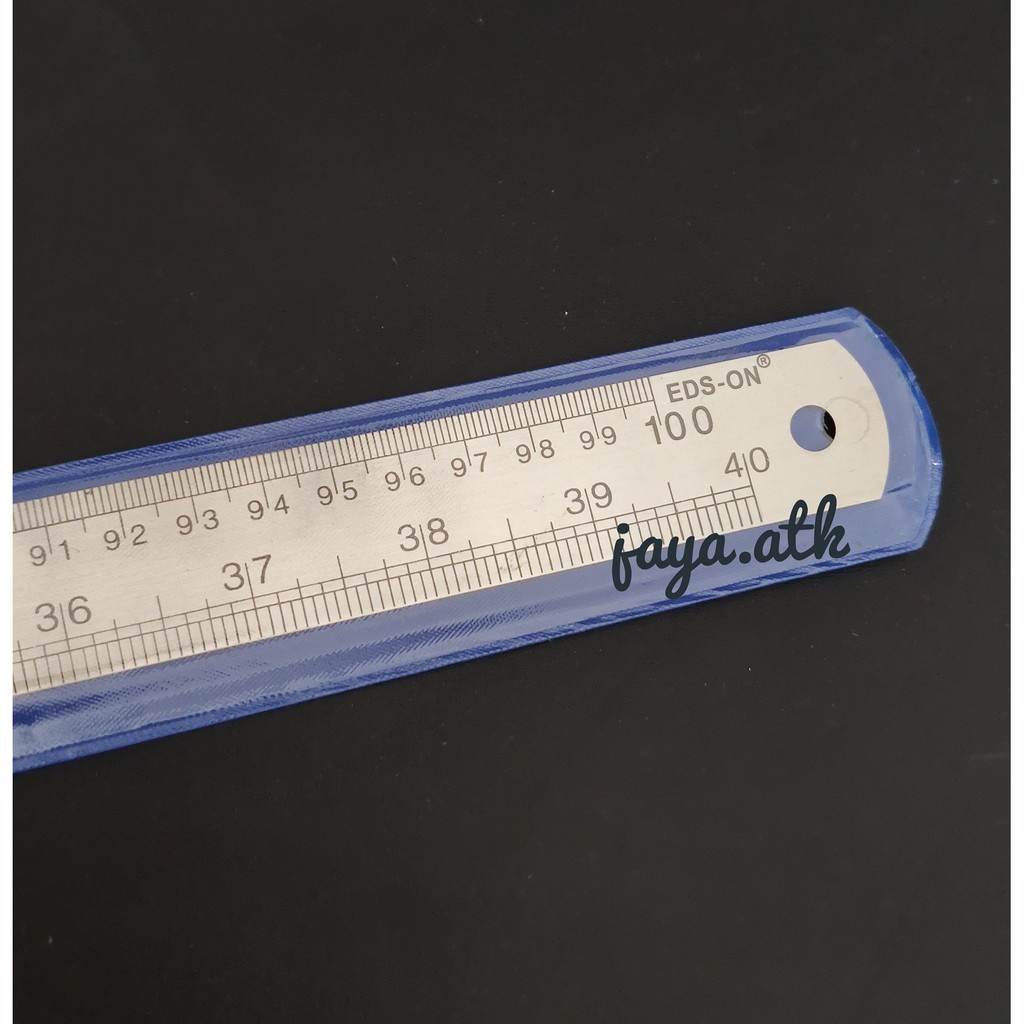iK PENGGARIS BESI 100CM MISTAR BESI 100 CM STAINLESS STEEL RULER 100 CM