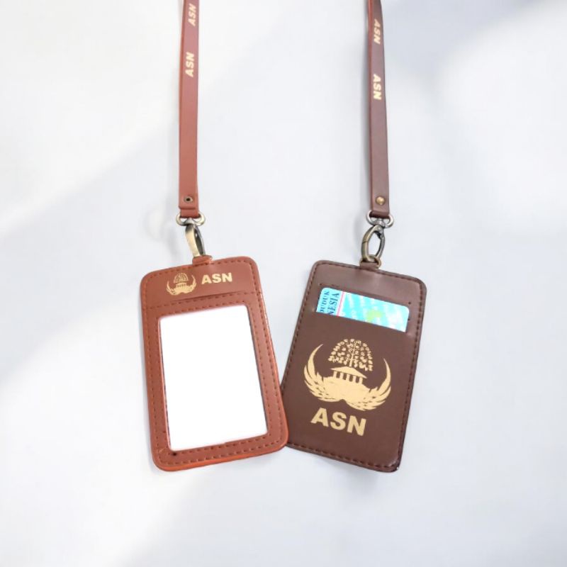 

iK! Lanyard ASN Id Card Kulit ASN Id Card Kulit KORPRI