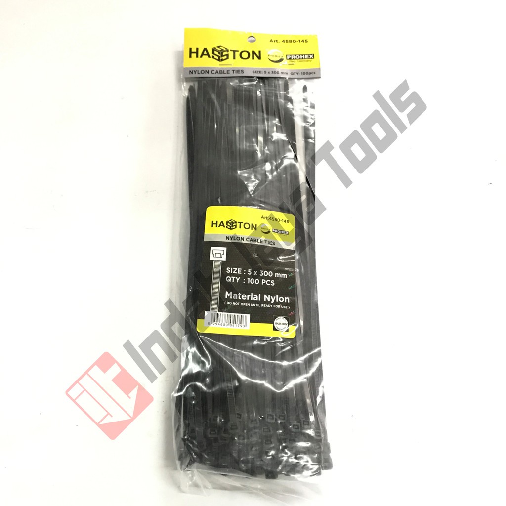 

iK! PROHEX Cable Ties 30 cm HITAM Hasston Kabel Tie Pengikat Strap 300 mm