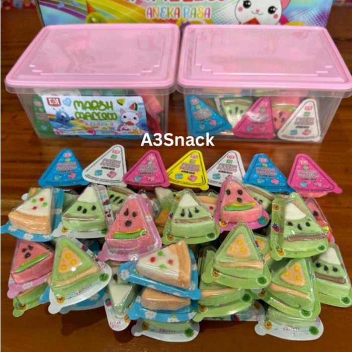 

Promo Marshmallow Bentuk Semangka 1 Toples Isi 50 Pcs Aneka Rasa Buah Buahan Ready