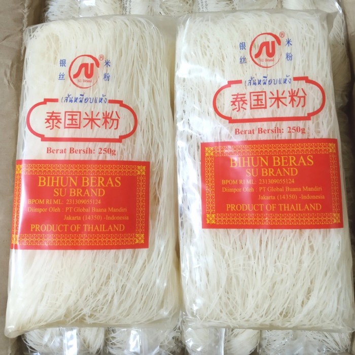 

Ready Bihun Thailand Su-Brand 250G / Bihun Beras Thailand 250G Su-Brand