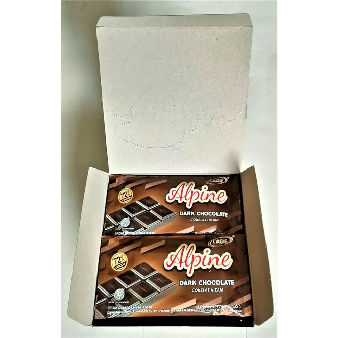 

Terbaru Lagie Alpine Dark Chocolate (Box) 12 Pcs Ready