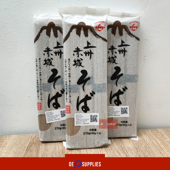 

Ready Soba Joshu Akagi 270Gr - Mie Kering Mi Jepang Premium 90G X 3