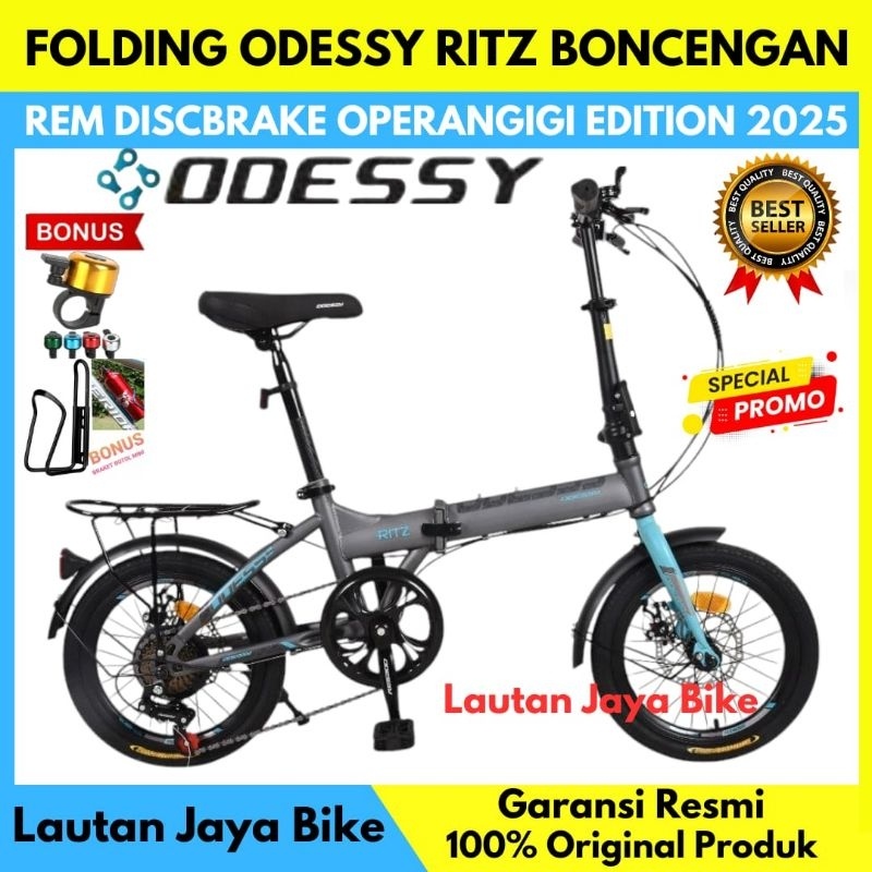 SEPEDA LIPAT 16 20 ODESSY RITZ BONCENGAN Rem Discbrake TERBARU