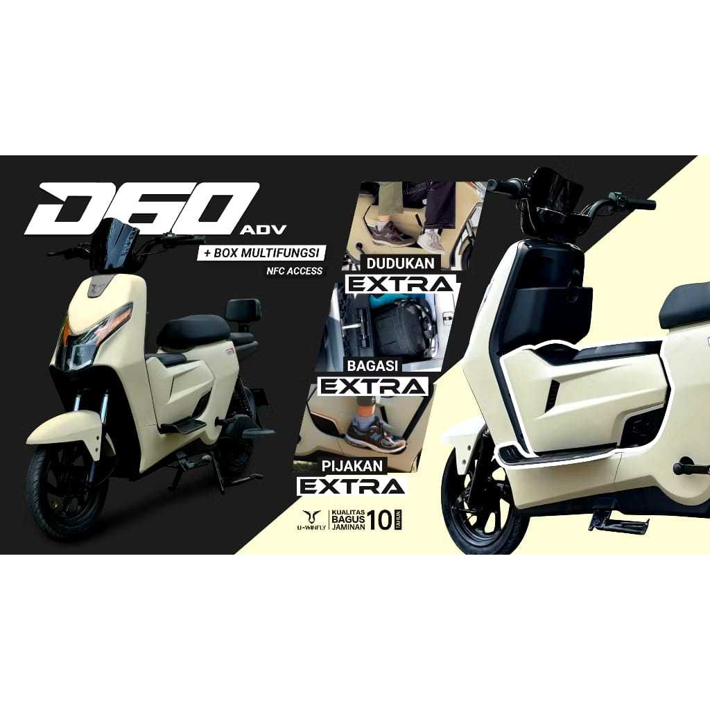 Terlarisss Sepeda Listrik EBIKE Uwinfly D60 Adv / D60 / D70 / D75 / Kuta Ev 01 / SH16 / 2.0 /