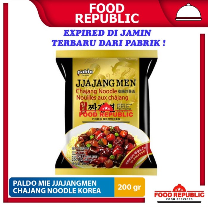 

Ready Paldo Jjajangmyun / Jajangmen / Jajangmyeon / Chajang Mie 200 Gr Halal