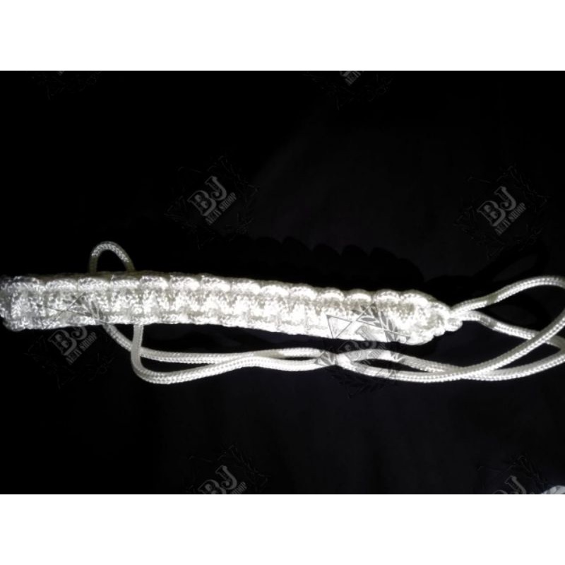 Talikur PM Provos Besar Bening Kilap / Tali Kur Kilap + Peluit PM Polisi Militer/Provos