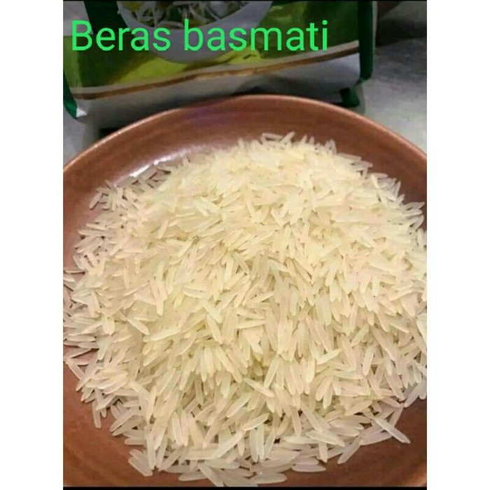 

HJK BERAS BASMATI INDIA khas ARAB 1 kg kwalitas premium.bahan utama nasi