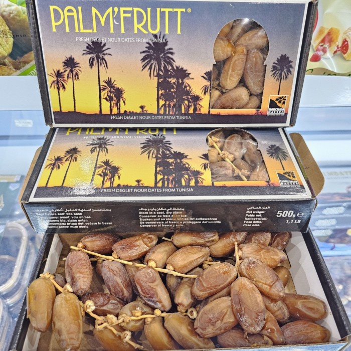 

HJK Kurma Palmfruit Nour / Kurma Tunis Tangkai /Kurma Tunis 500gr Terbaik