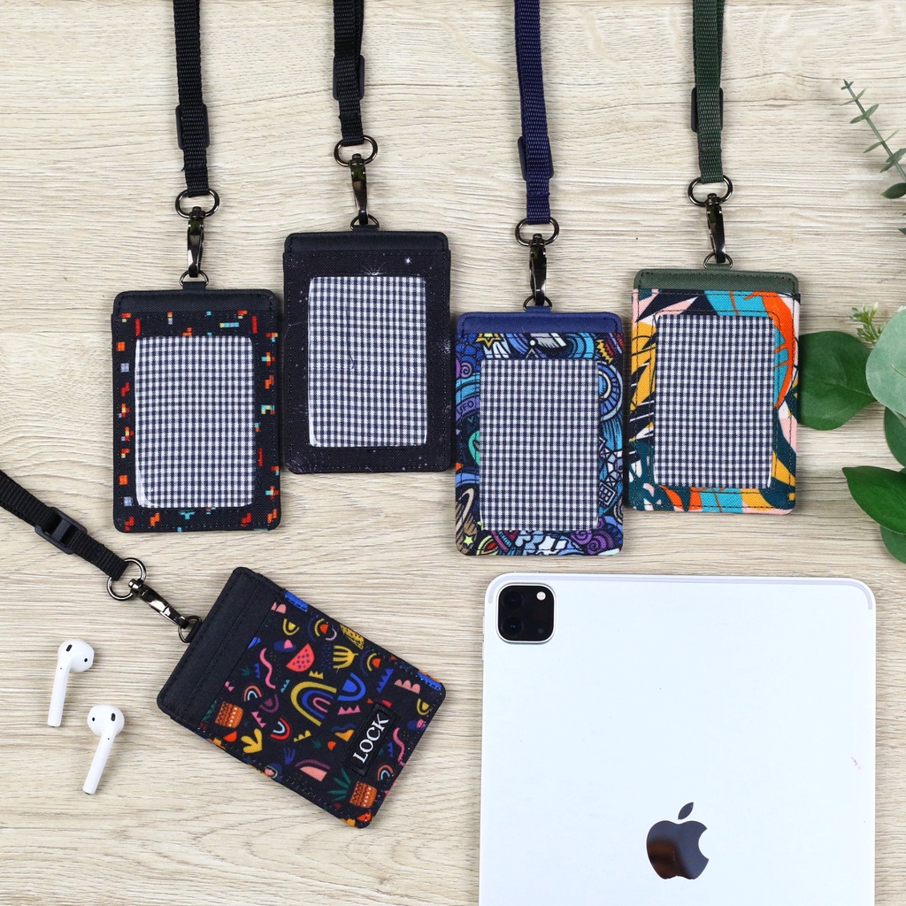 

iK! ID Card Holder Lanyard Name Tag Id Cardholder Gantung Leher Motif LS301