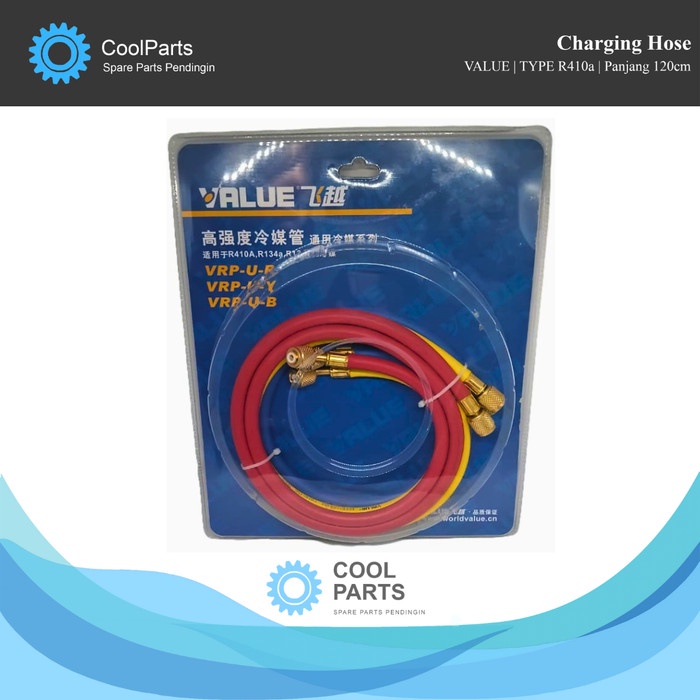 Charging Hose VALUE Type R12-R22-R134a, R410a Panjang 120cm