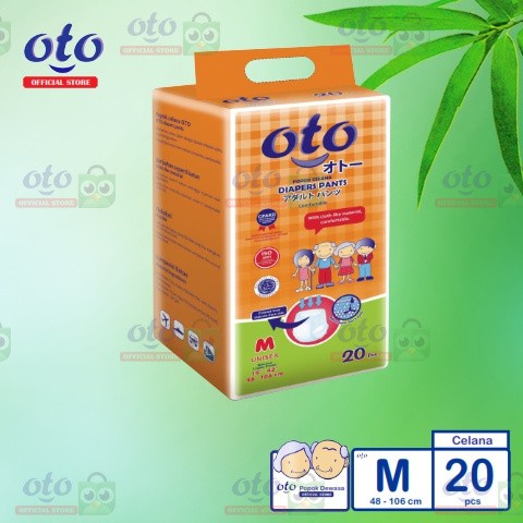 Ready OTO Diapers PANTS / Lampin Popok Dewasa model Celana ukuran M-isi 20