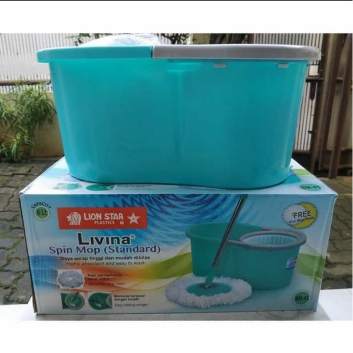 ready stok lion star livina bm-45 alat pel spin mop super mop original lion star original