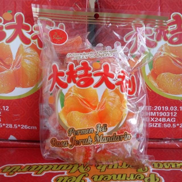 

Promo Permen Jelly Jeruk Mandarin Hong Mao 500Gram Original Ready