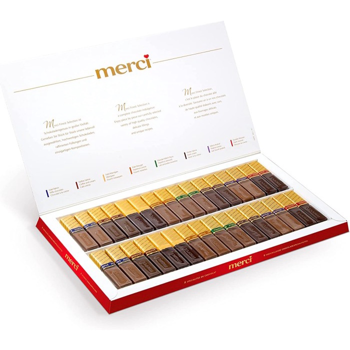 

Terlaris Merci Finest Selection 400Gram Cokelat Import Strock German Gift Box Ready