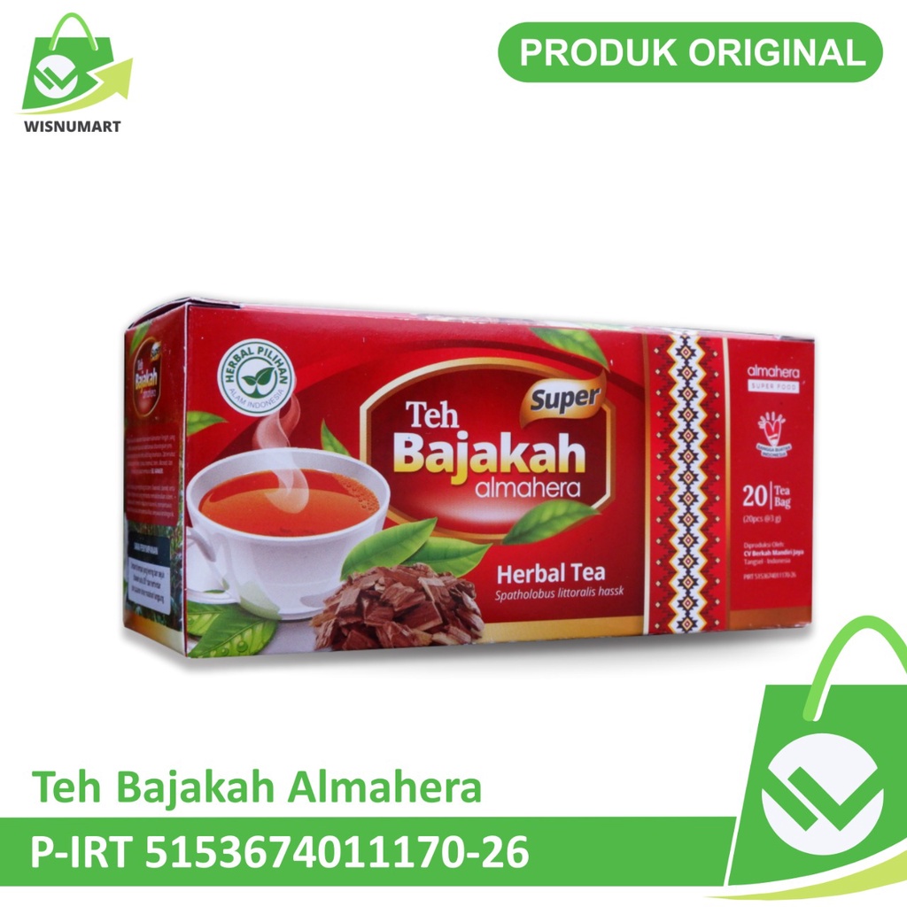 

( PROMO ) Teh Bajakah Almahera Atasi Benjolan Kelenjar Tumor Kanker Teh Celup Herbal Wisnumart BEST