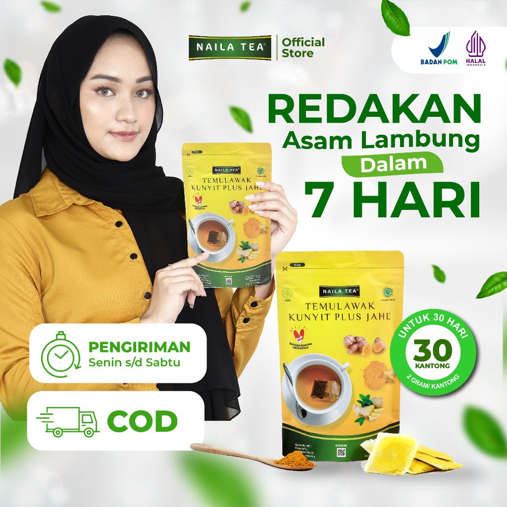 

( PROMO ) Naila Tea Teh Herbal Asam Lambung Gerd Maag BEST SELLER