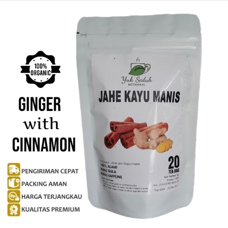 

( PROMO ) TEH JAHE + KAYU MANIS / GINGER with CINNAMON TEA (20 tea bag) BEST SELLER