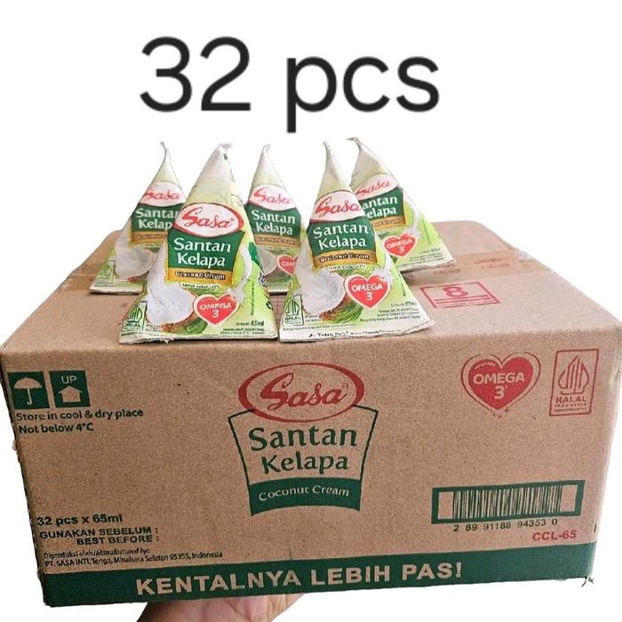 

HJK 1 dus sasa santan cair 65ml isi 32pcs