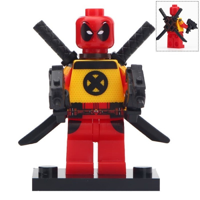 Marvel X-Men Deadpool Wade Wilson Training X Force Action Mini Figure Brick