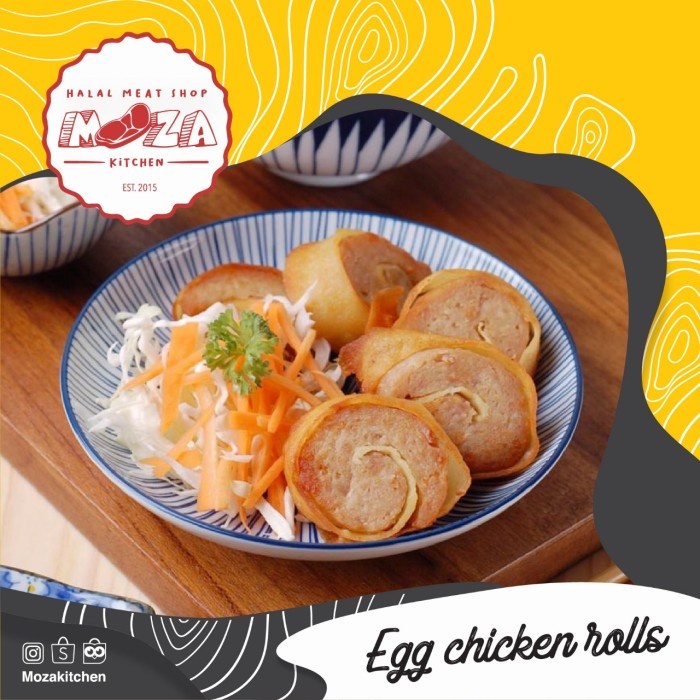 

HJK Moza Egg Chicken Rolls