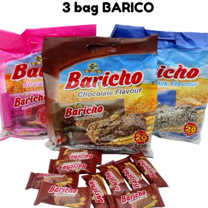 

Termurah 3 Bungkus Baricho Isi 20pcs Mix Varian
