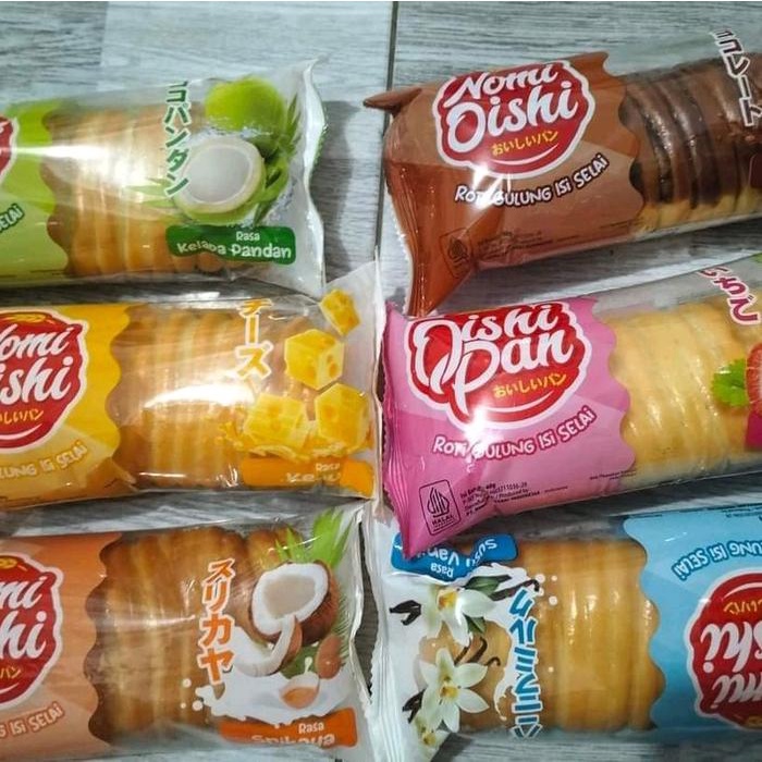 

OISHI Roti Gulung ( Nomi Oishi ) isi 30 pcs Food Camilan Makanan Snacks Cokelat